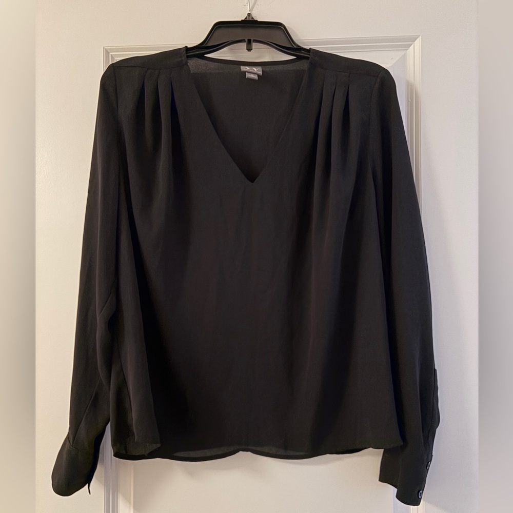 Worthington Black V-Neck Blouse